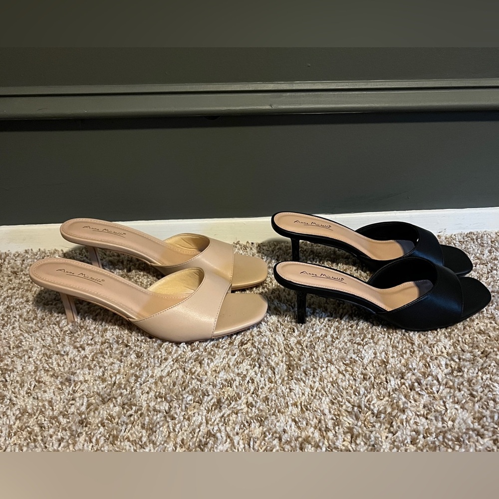 2 pairs Mules 10